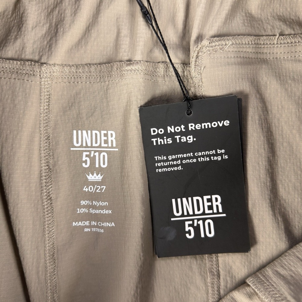 Under 510 Pants 40x27 Beige Taupe Strata Trek Hybrid Performance Tech Office New - Picture 9 of 11